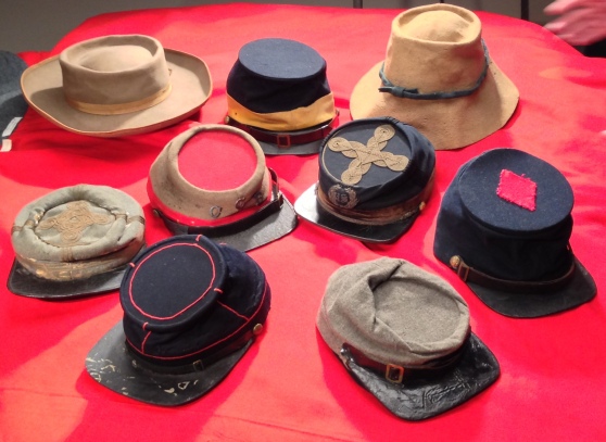 Each of these objects (Civil War hats) represents a human story which could add to our understanding of the past.